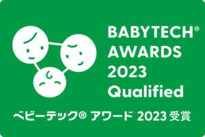 BabyTech Awards 2023 Qualified ベビーテックアワード 2023 受賞ロゴ