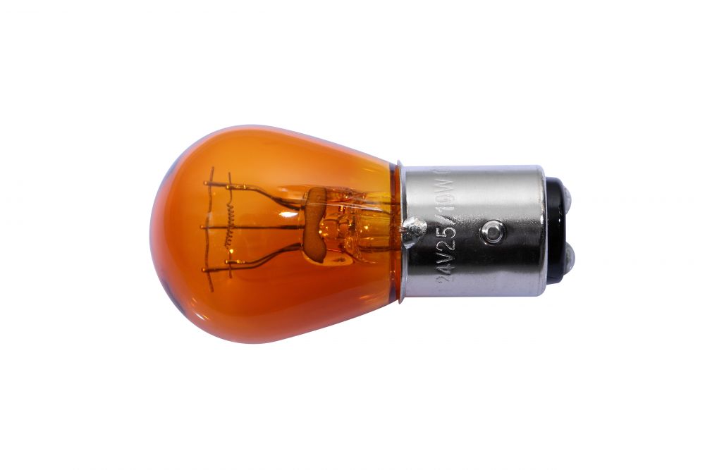 耐震球 アンバーバルブ24V25/10W ダブル球 画像2