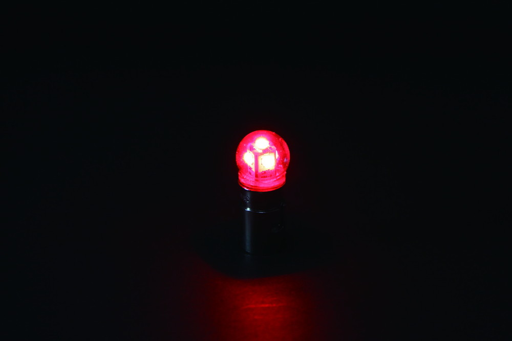 電球型LED5バルブ 24V BA15S レッド 画像2