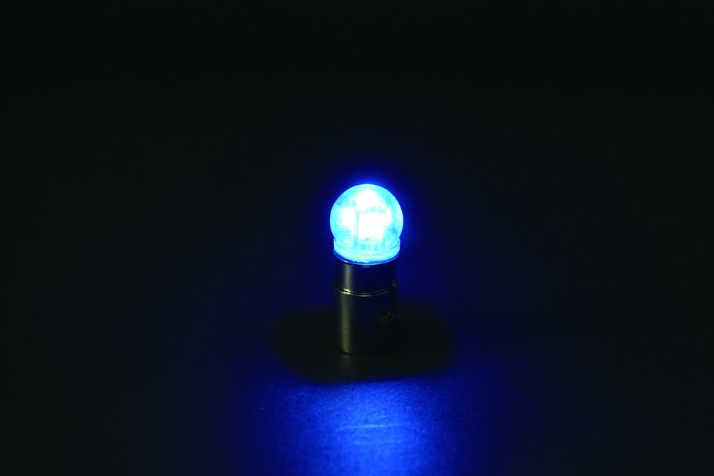 電球型LED5バルブ 12V BA15S ブルー 画像2