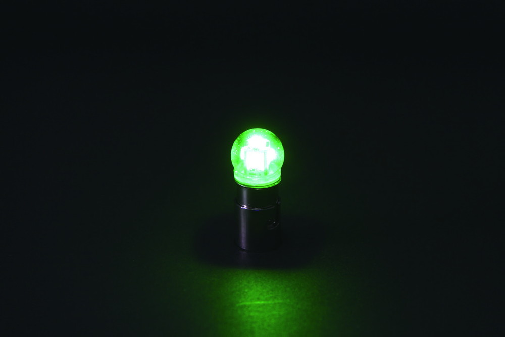 電球型LED5バルブ 12V BA15S グリーン 画像2