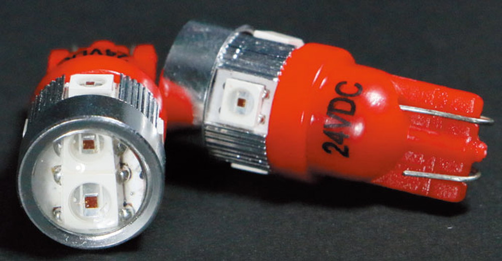 LED6 ウェッジ球NEO LA-02 24V レッド