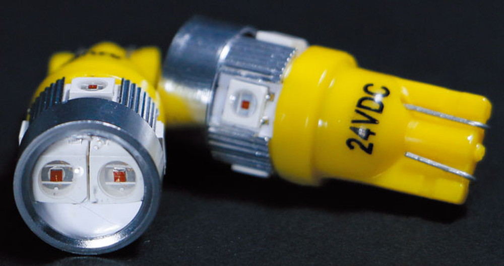 LED6 ウェッジ球NEO LA-02 24V アンバー