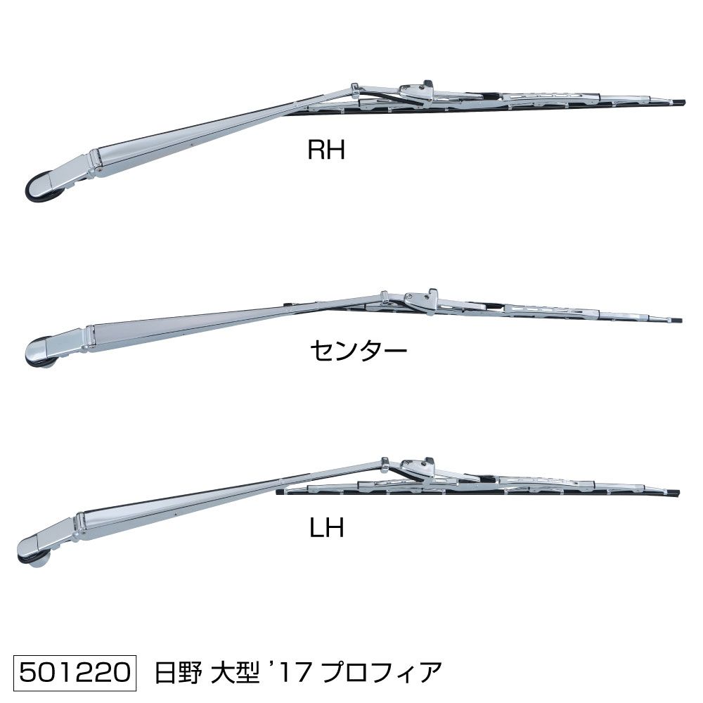 ワイパーブレード&アームセット 17プロフィア