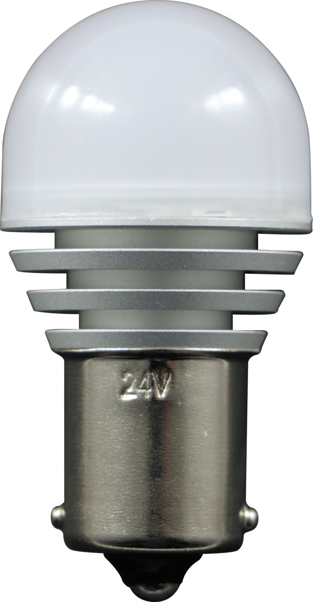 LEDハイパワー 3Dバルブ 24V BA15S イエロー