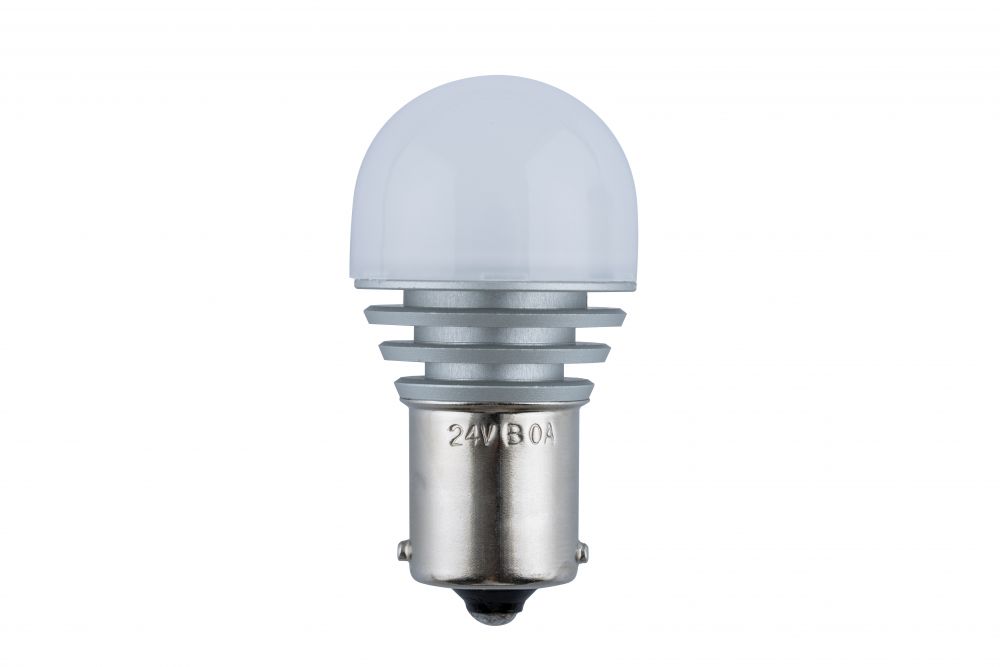 LEDハイパワー 3Dバルブ 24V BA15S 電球色 画像3