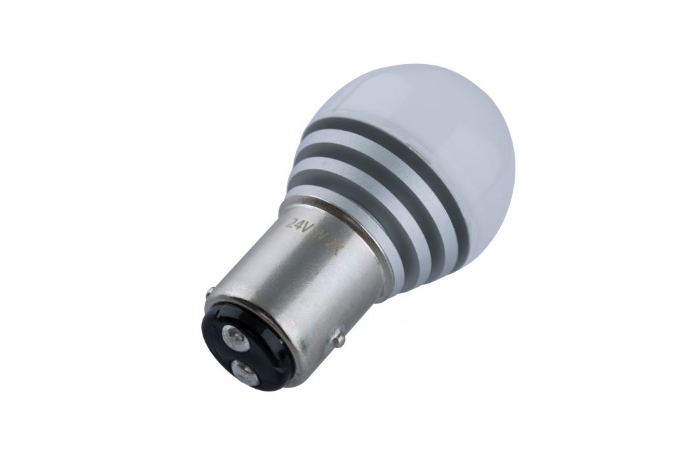 LEDハイパワー 3Dバルブ 24V BAY15D レッド 画像5