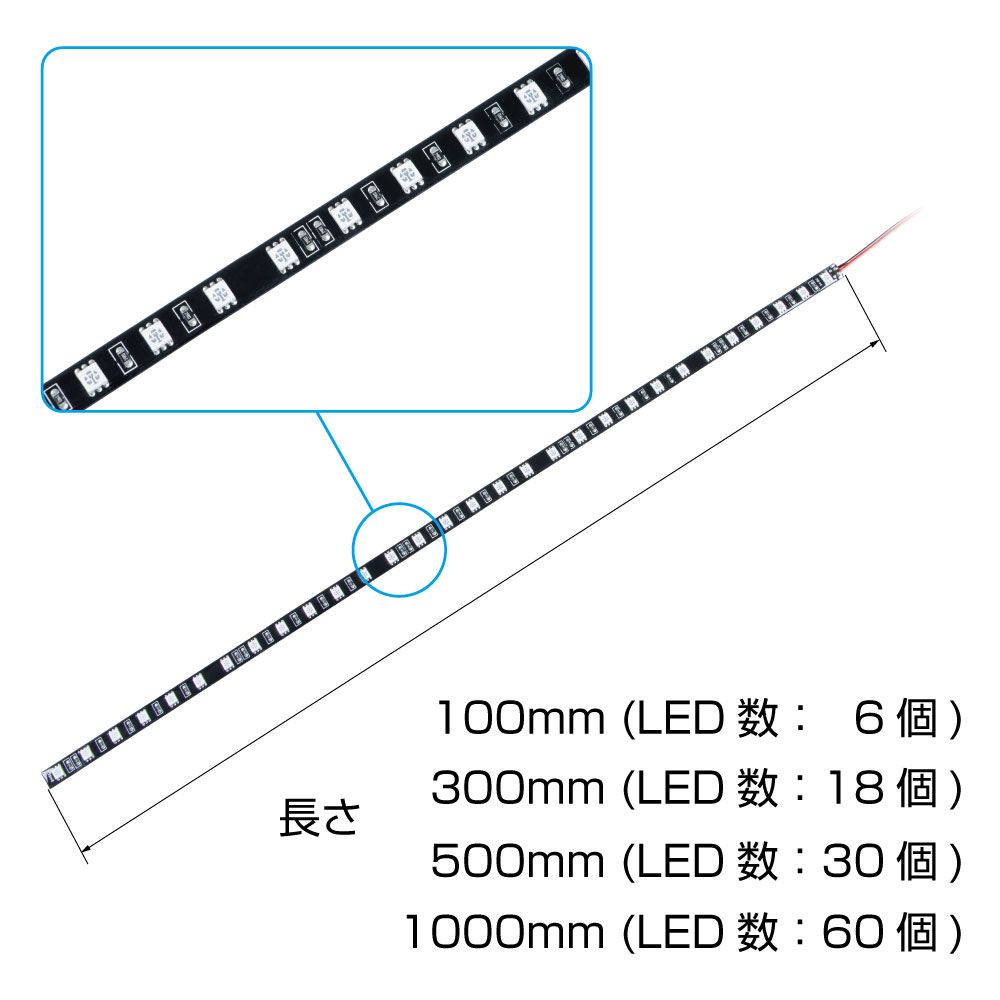SM-04 LEDソフトモールNEO 1000L 12V ブルー 画像3