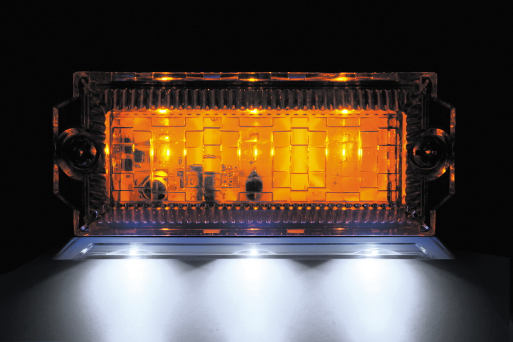 LED6 2WAYフラットマーカーランプNEO 24V アンバー 画像2
