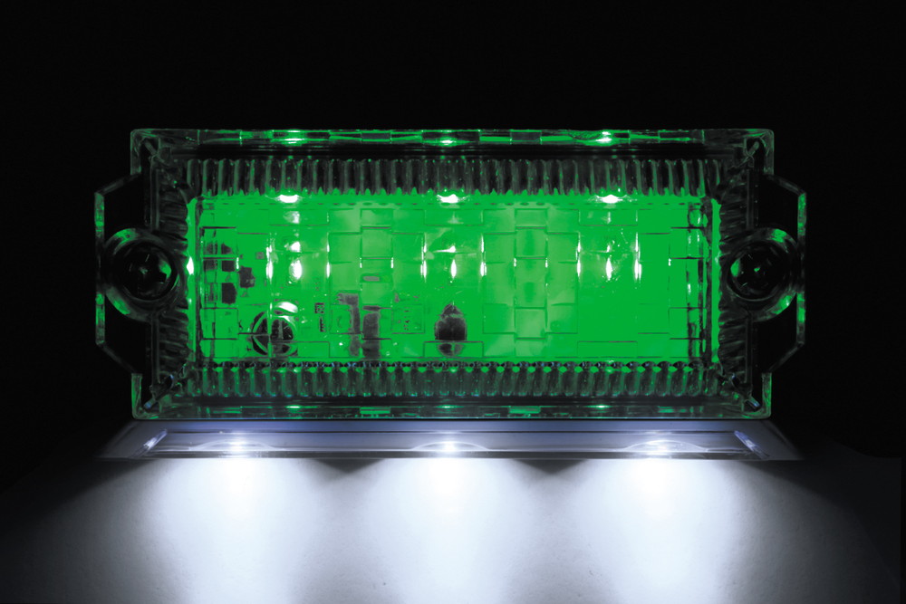 LED6 2WAYフラットマーカーランプNEO 24V グリーン 画像2