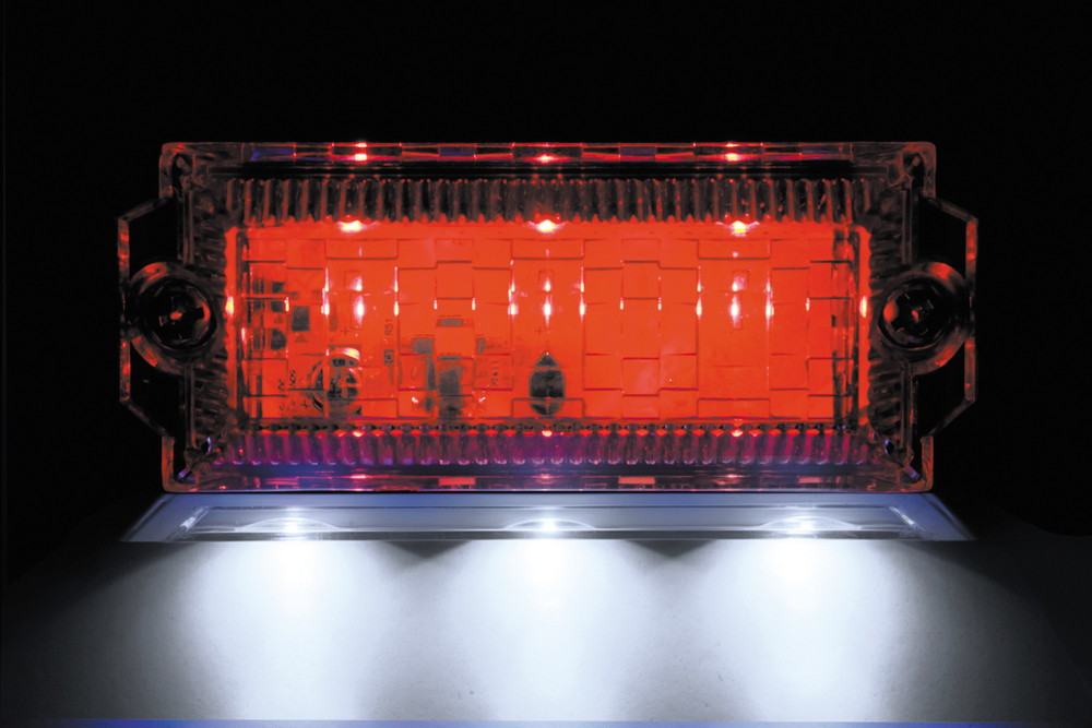 LED6 2WAYフラットマーカーランプNEO 24V レッド 画像2