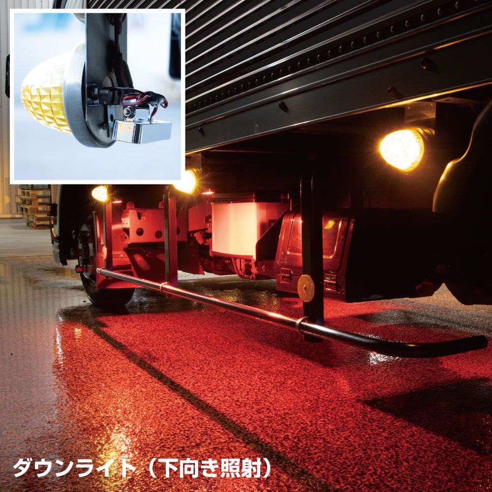 ハイパワーLEDダウンライトNEO 12/24V イエロー 画像4