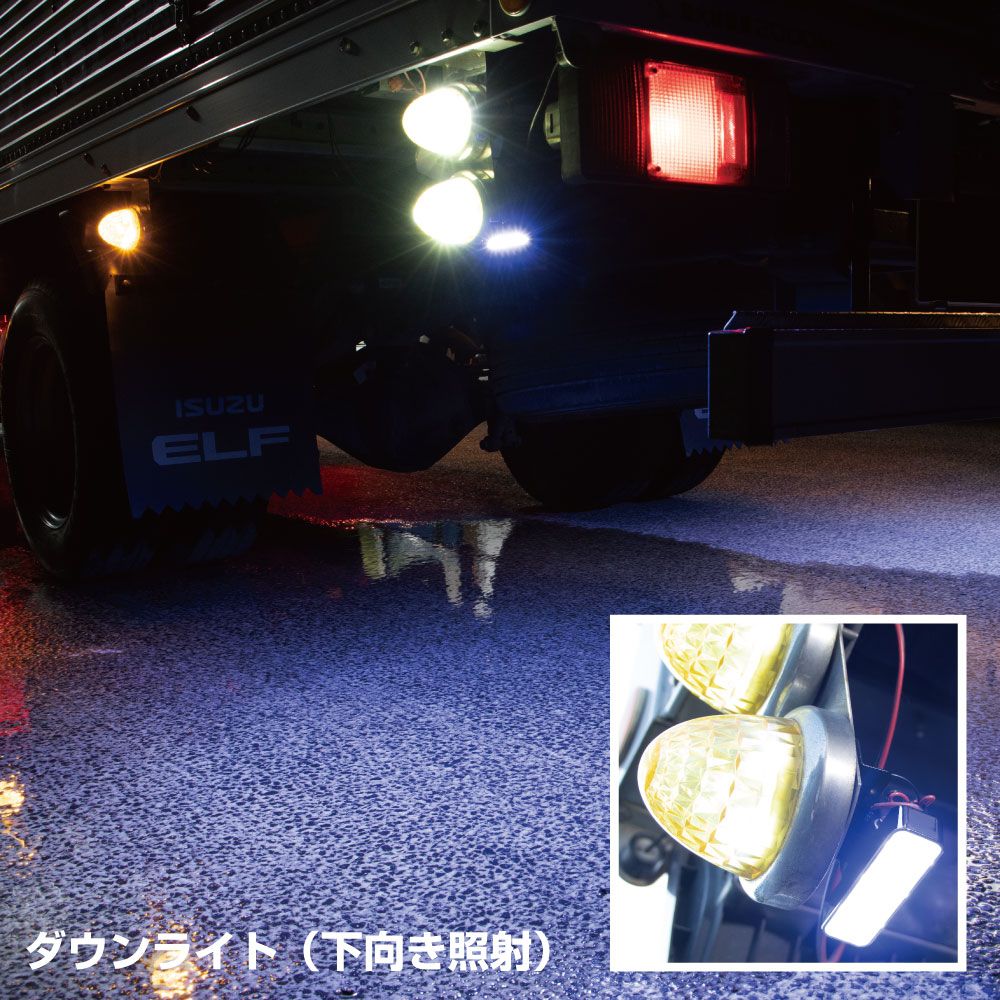 ハイパワーLEDダウンライトNEO 12/24V イエロー 画像5
