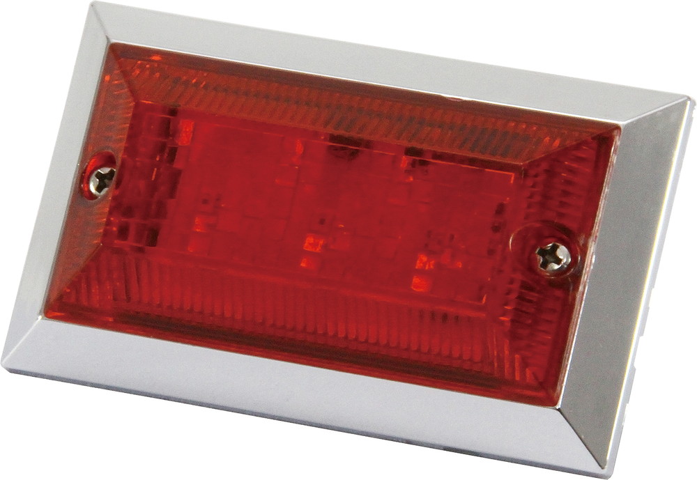 LED3 フラットマーカーNEO 24V レッド/レッド