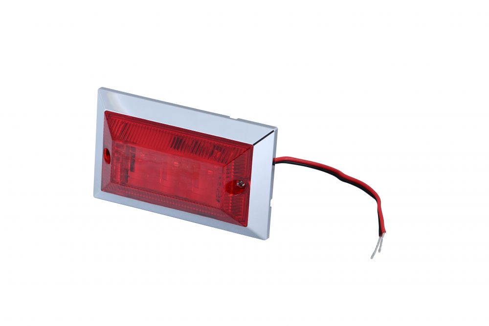 LED3 フラットマーカーNEO 24V レッド/レッド 画像2