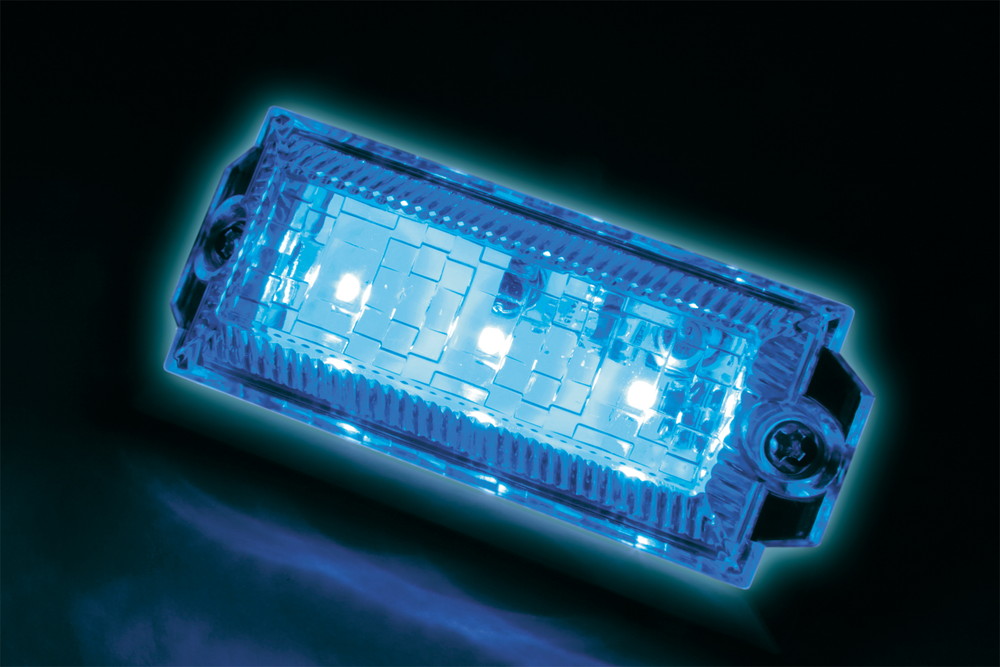 LED3 ミニフラットマーカーNEO 24V アイスブルー 画像2