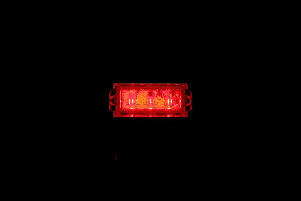 LED3 ミニフラットマーカーNEO 24V レッド/レッド 画像2