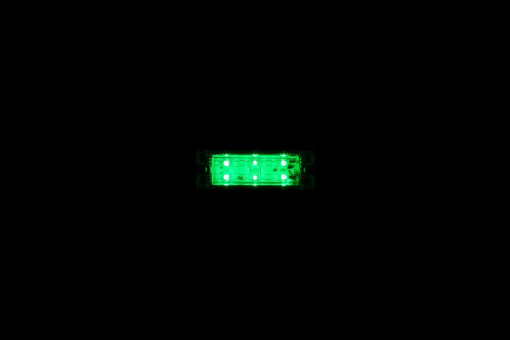 LED6 ウルトラフラットマーカー 24V グリーン/グリーン 画像2