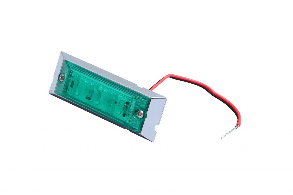 LED6 ウルトラフラットマーカー 12V グリーン/グリーン 画像2