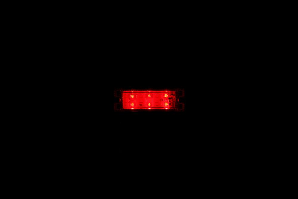 LED6 ウルトラフラットマーカー 12V レッド/レッド 画像4