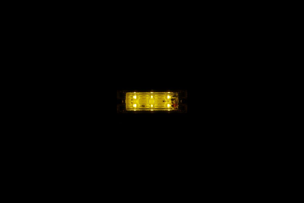 LED6 ウルトラフラットマーカー 12V イエロー/イエロー 画像3