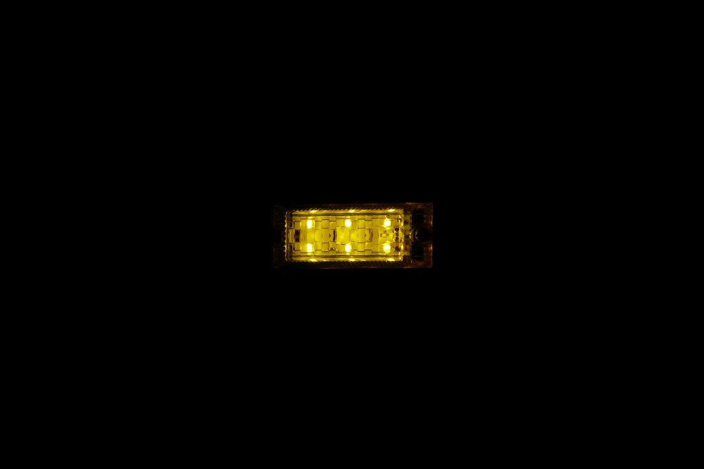 LED6 ウルトラフラットマーカー 12V イエロー/イエロー 画像4