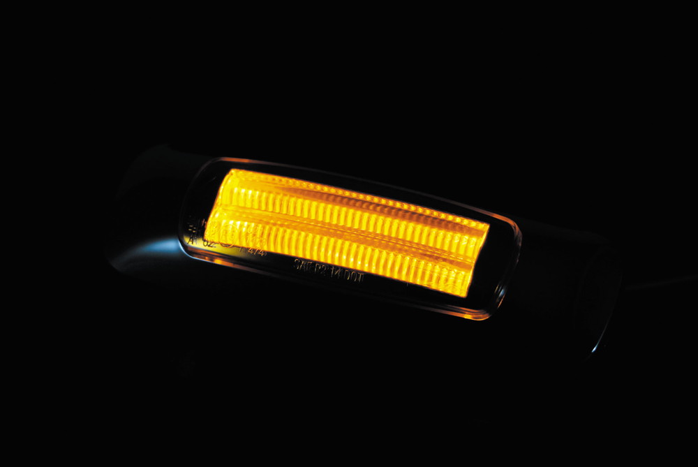 LEDスリムラインマーカー 24V アンバー 画像2