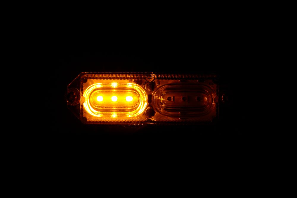 LEDツインストロボマーカー 24V アンバー 画像5