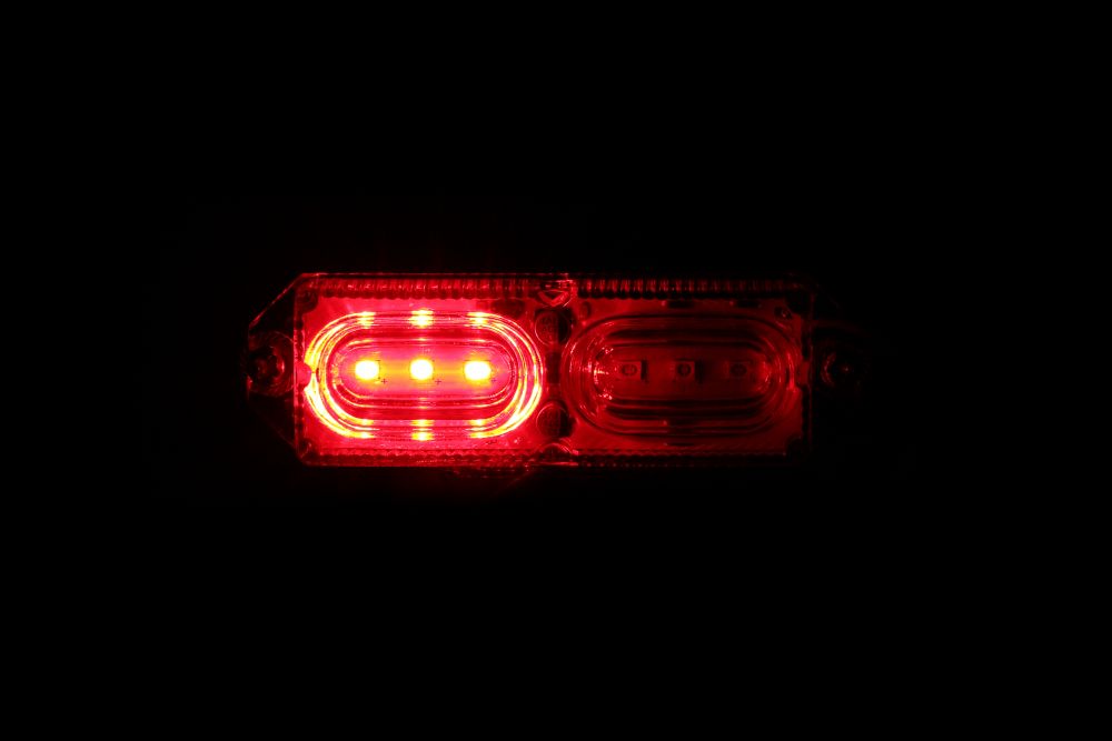 LEDツインストロボマーカー 24V レッド/ブルー 画像3