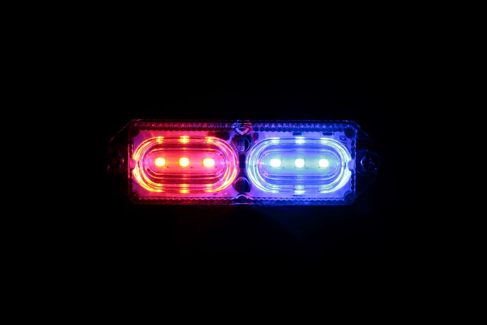 LEDツインストロボマーカー 24V レッド/ブルー 画像5