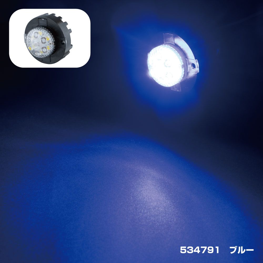 丸ミニストロボ 12/24V ブルー 画像3