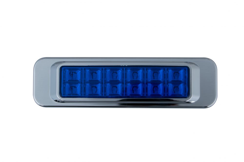 LEDサイドマーカーランプ 角型 ブルー 画像2