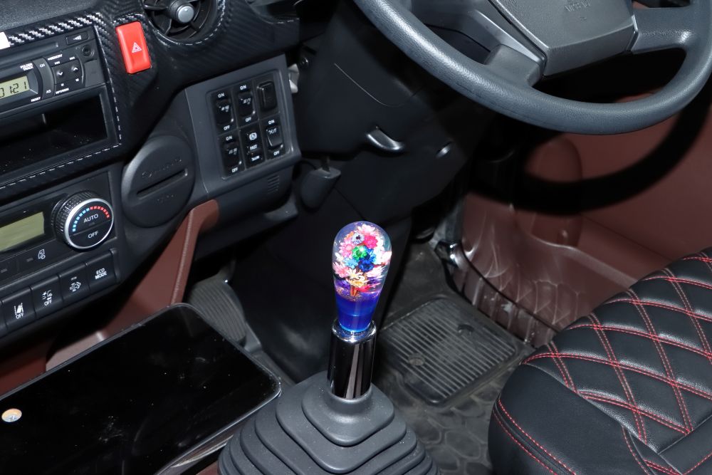 水中花シフトノブ 電球型 ブルー 3AD 画像3