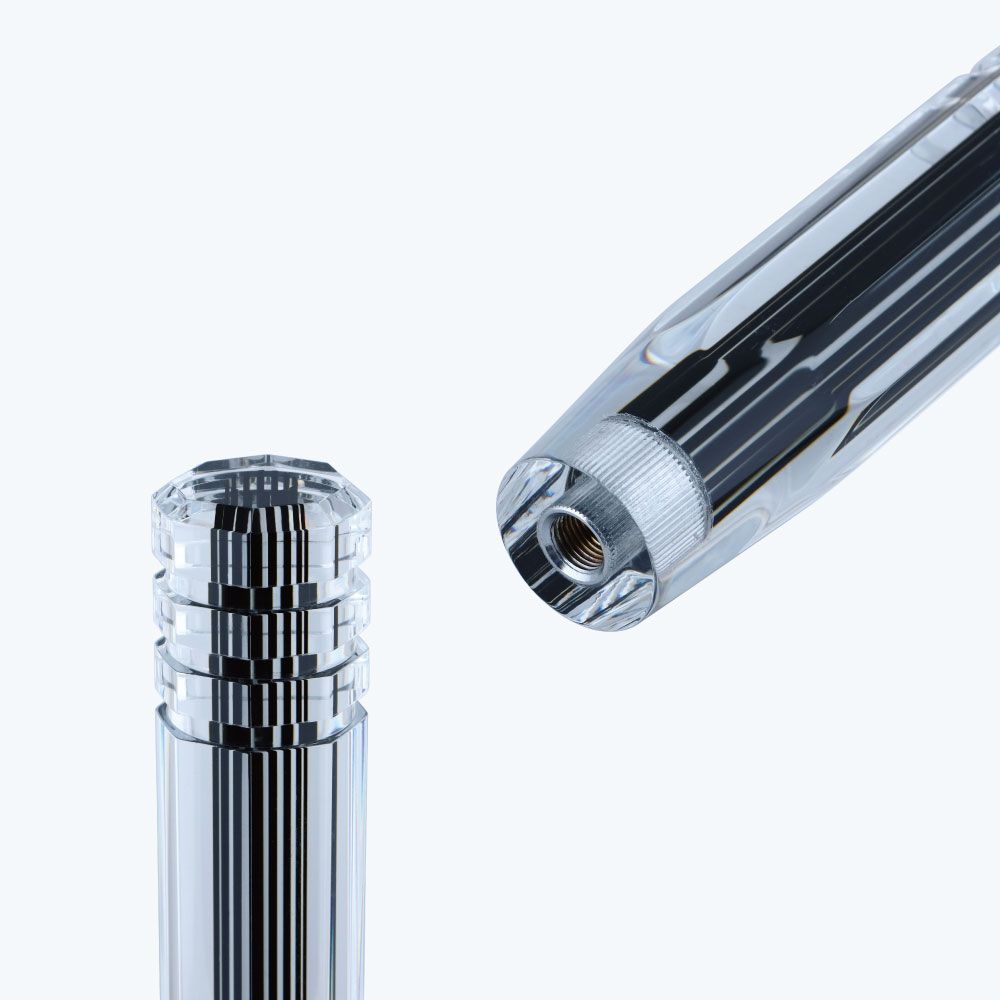 スリットラインシフトノブ 150L 12X1.25AD付ブラック 画像2