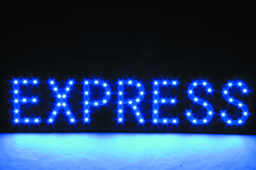 LEDプレート(EXPRESS) ブルー