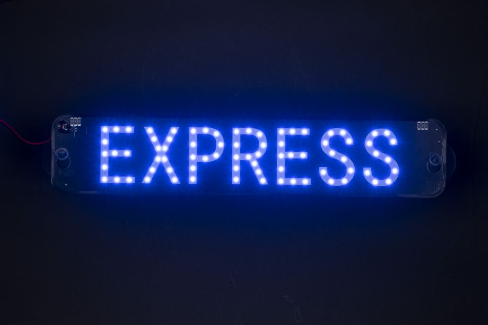 LEDプレート(EXPRESS) ブルー 画像4