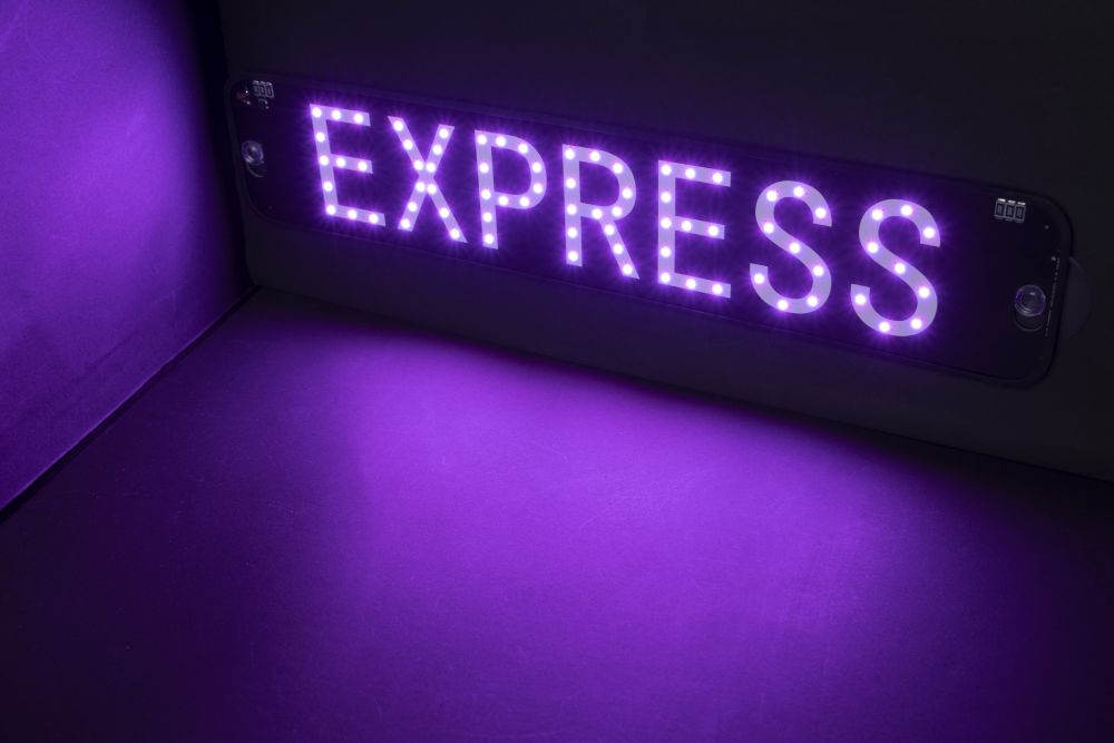 LEDプレート(EXPRESS) ピンク 画像3