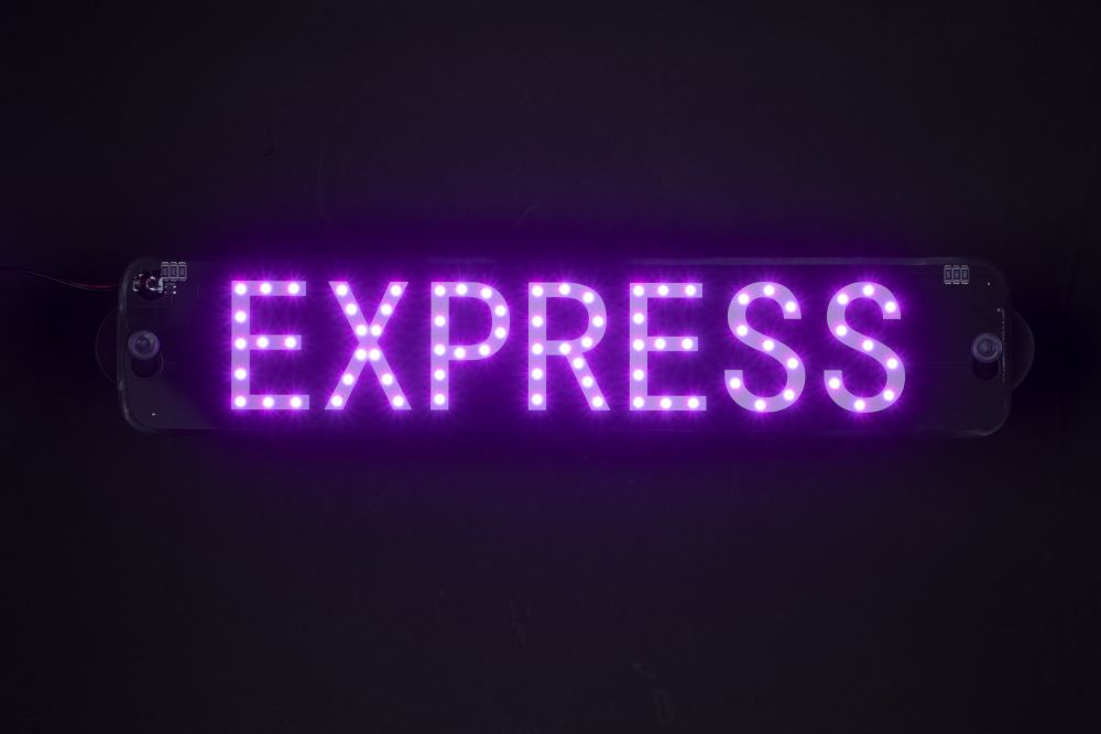 LEDプレート(EXPRESS) ピンク 画像4