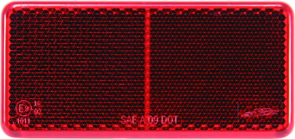 リフレクター スクエアタイプ 94x44 (3726) レッド
