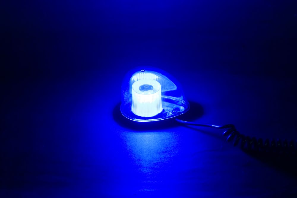LEDミニ回転灯 ブルー 画像5