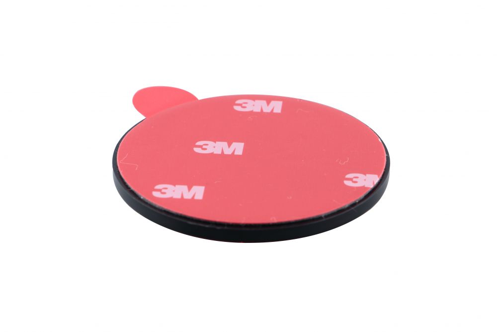 リフレクター 丸 60φ Eマーク付 クリアー 黒ベース 画像3