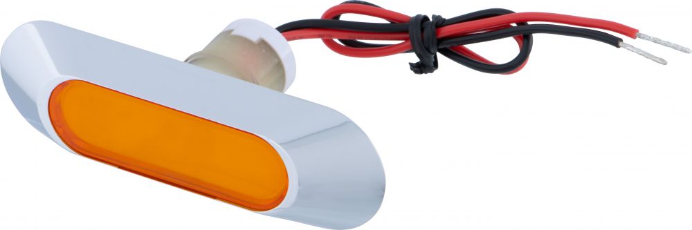 フラットマーカー ユーロスタイル 楕円型 アンバー 画像4