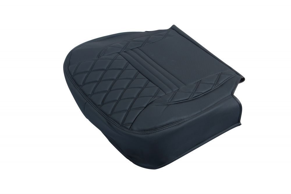COMBIシートカバータイプ汎用座面 黒/黒糸 画像3