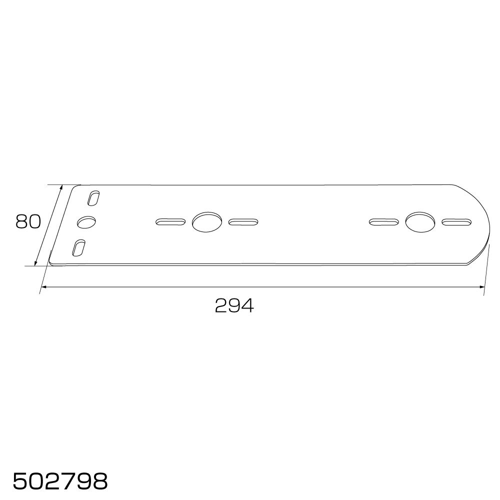 ステンレス マーカー取付ステー  80x294 画像2