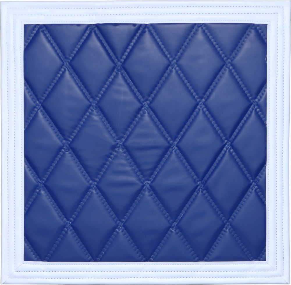テント生地ドロヨケ 500X500 アオ/シロライン 画像3