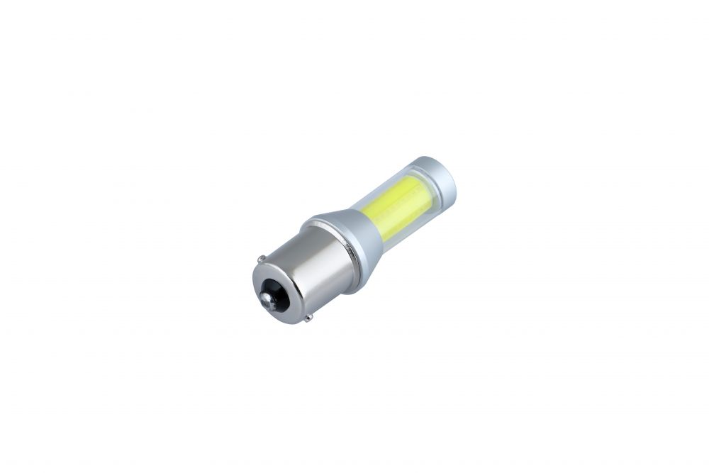 LEDバルブ COBタイプ BA15S 10-60V イエロー