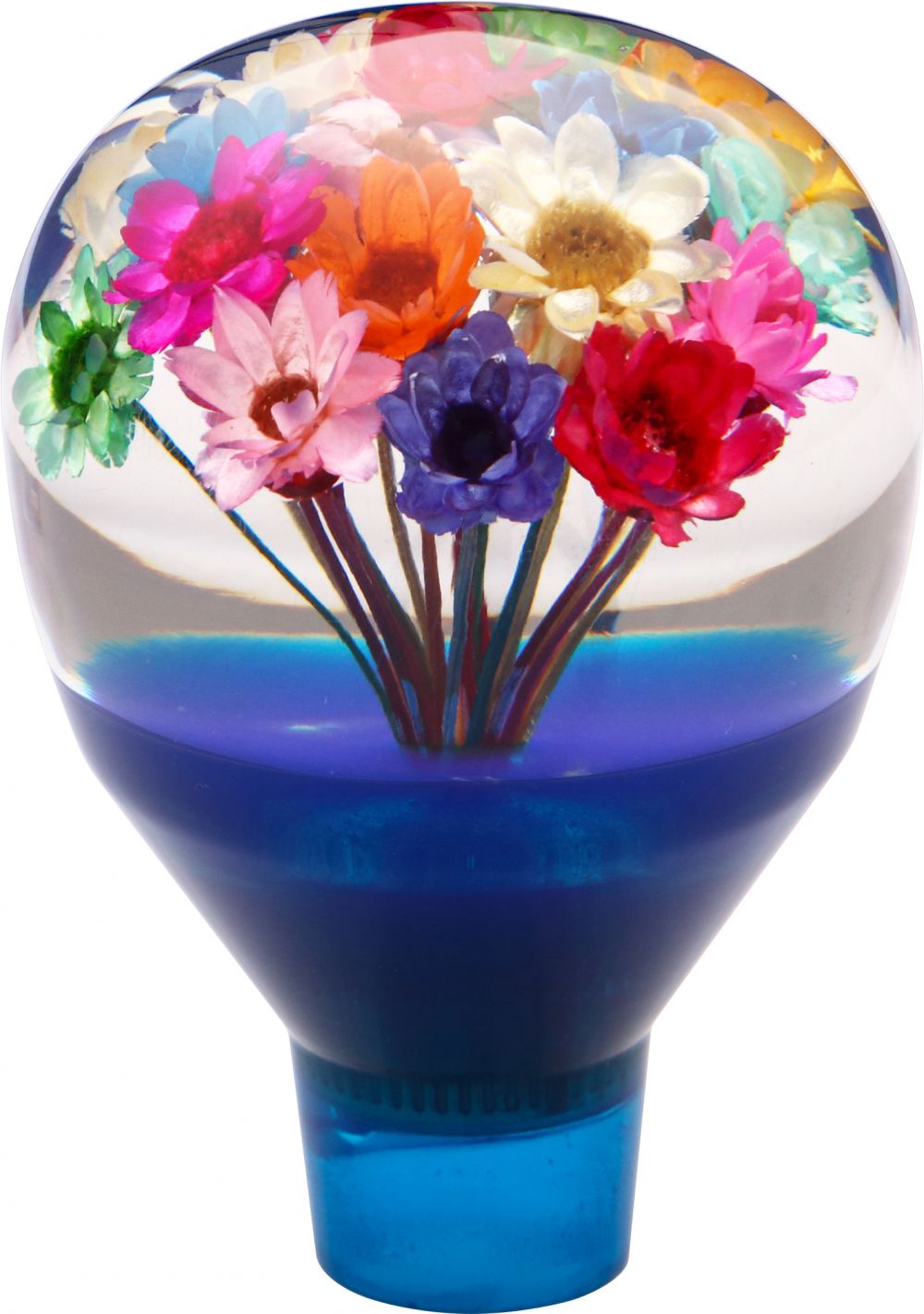 水中花パーキングブレーキノブ ブルー 画像4