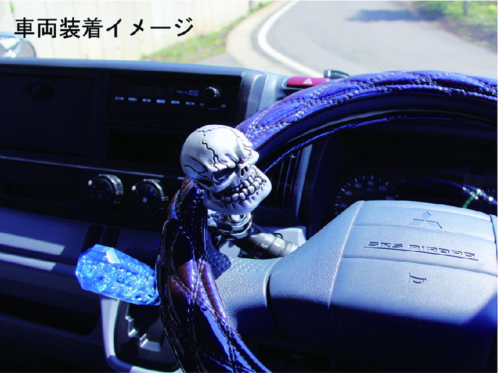 スカルハンドルスピンナー シルバー 画像2