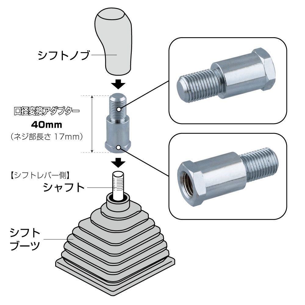 EXテンションAD 12X1.75 12X1.25 画像2