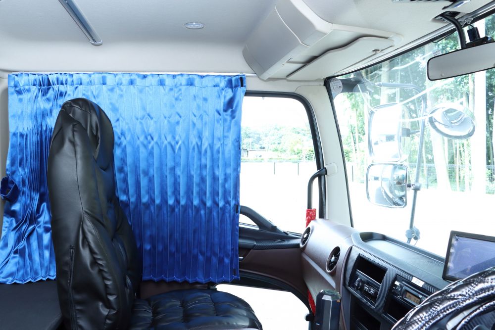 トラックカーテンりらか 仮眠用カーテン ブルー 画像3